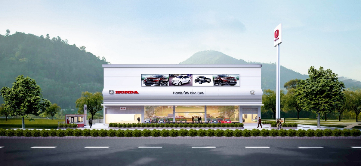 Xây dựng showroom ô tô Honda quy mô lớn đầu tiên tại Bình Định